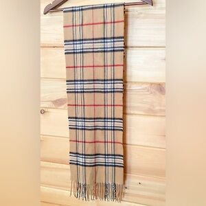 .Classic Tartan Plaid Tan Cashmere Feel Unisex Winter Neck Scarf for Men & Women
